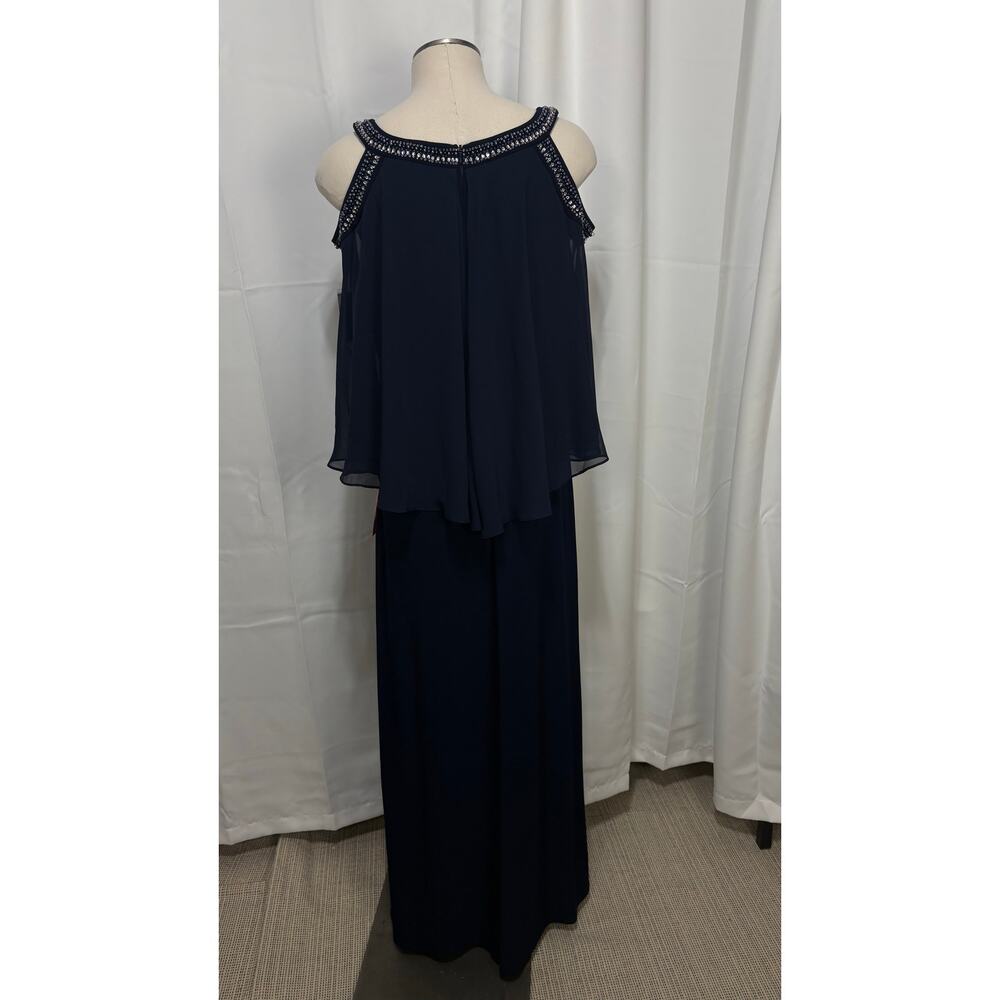 NWT Alex Evenings mother of the bride groom, navy dress size 16 - Picture 8 of 16